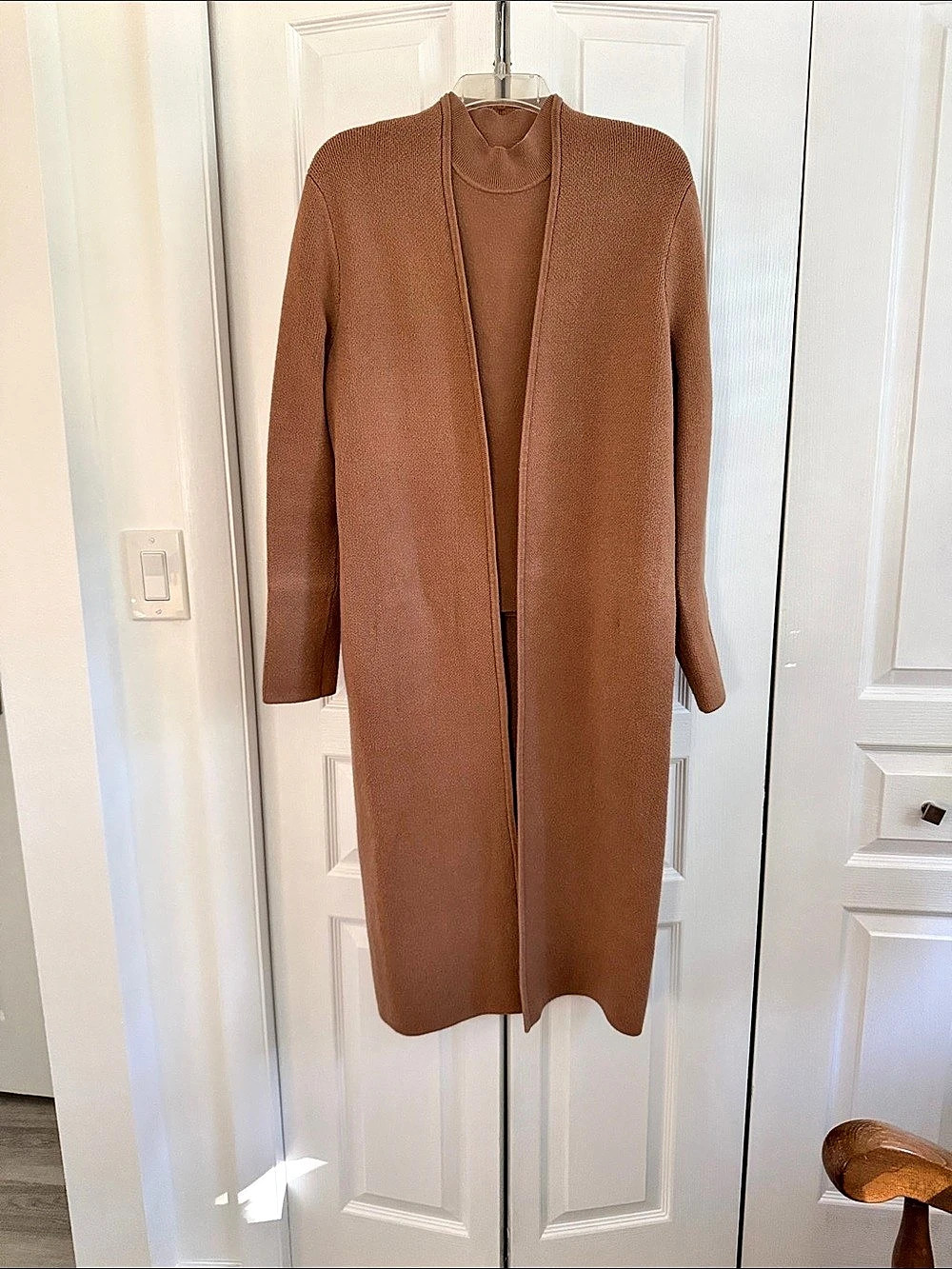 MATCHING MOCK NECK SHELL/DUSTER SET Banana Republic Open-Front Duster and Shell